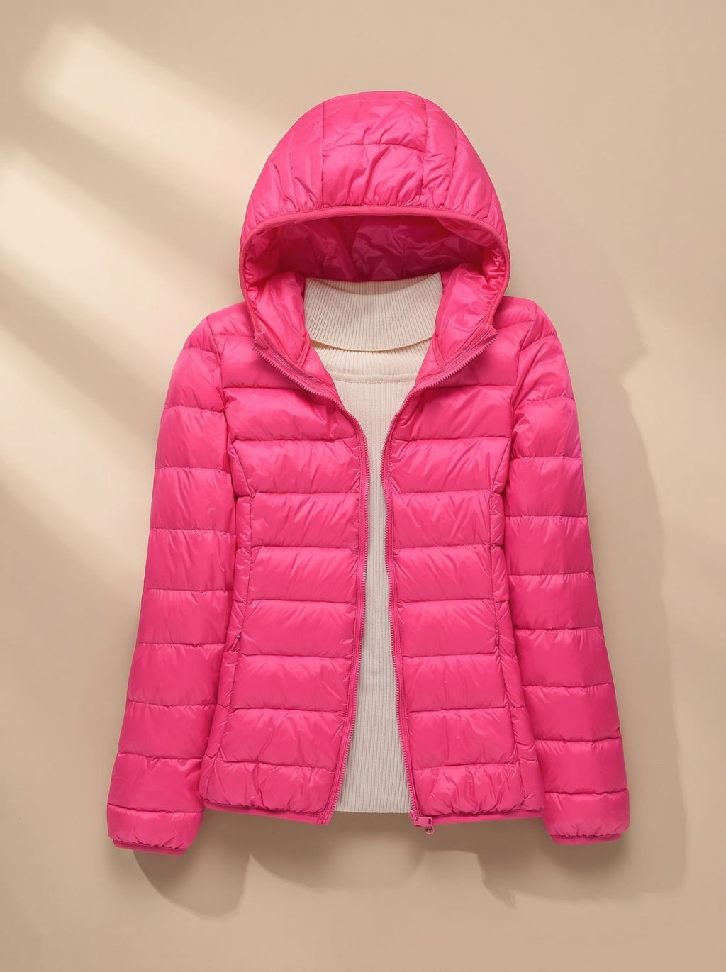 Women's Ultra-Light Hooded Quilted Winter Coat