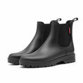Women's Cold-Weather Waterproof Pull-On Ankle Wellies - Black