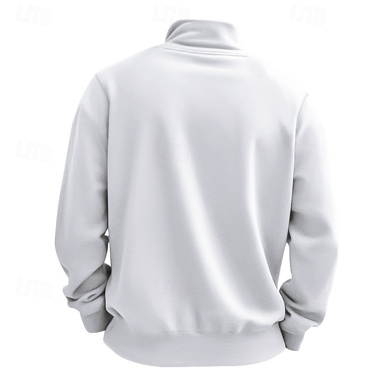 Women's Classic Zip Collar Relaxed Sweatshirt